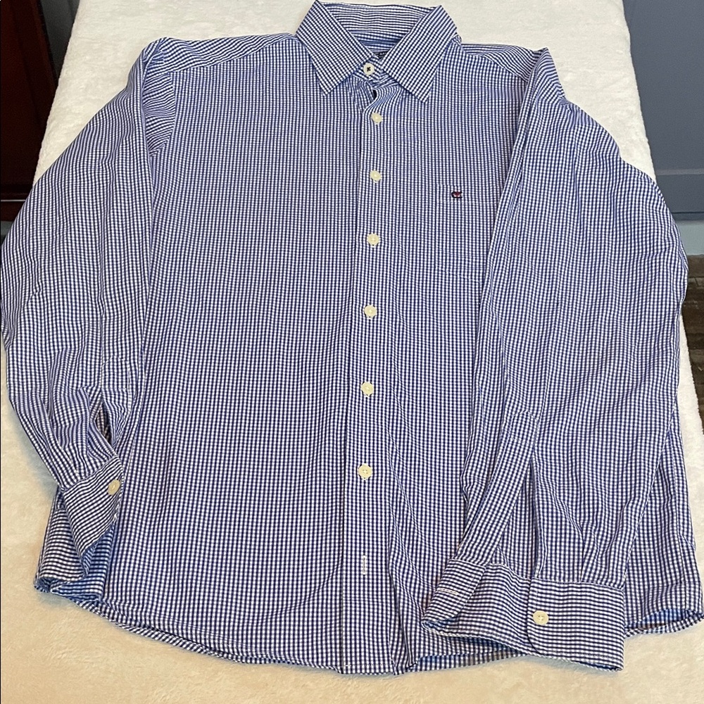 Men's‎ Blue Checkered Shirt
